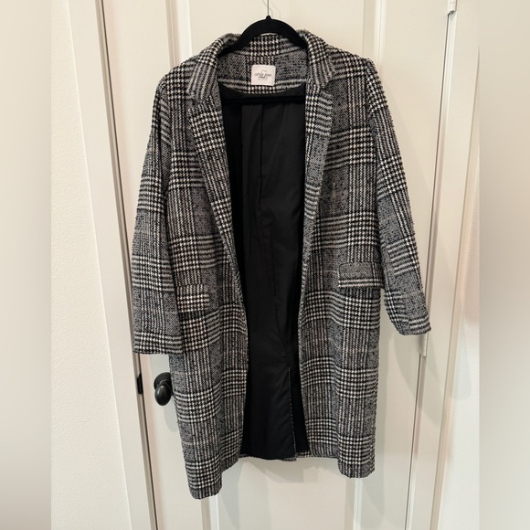 Carly Jean Los Angeles Jackets & Blazers - Carly Jean Los Angeles CJLA Eloise Plaid Coat